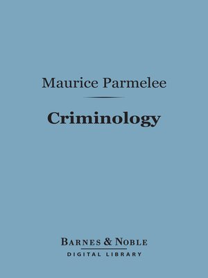 cover image of Criminology (Barnes & Noble Digital Library)
